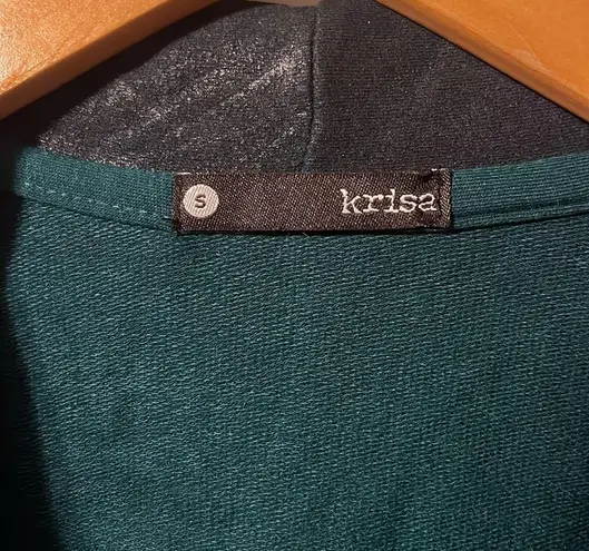 Krisa Coated Draped Cotton Moto Cardigan Jacket