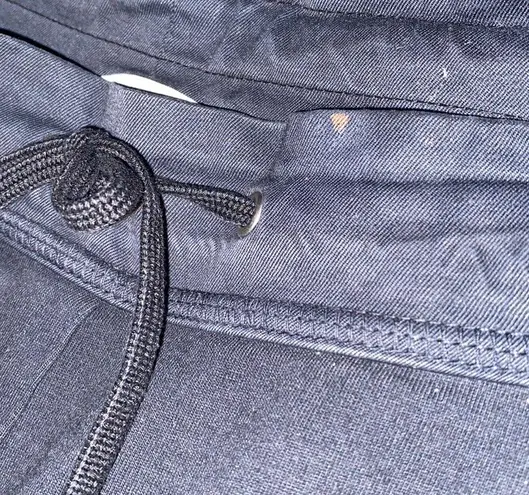 James Perse Cargo Pants w/ Drawstring Waist & Rolled Cuffs in Black - si…