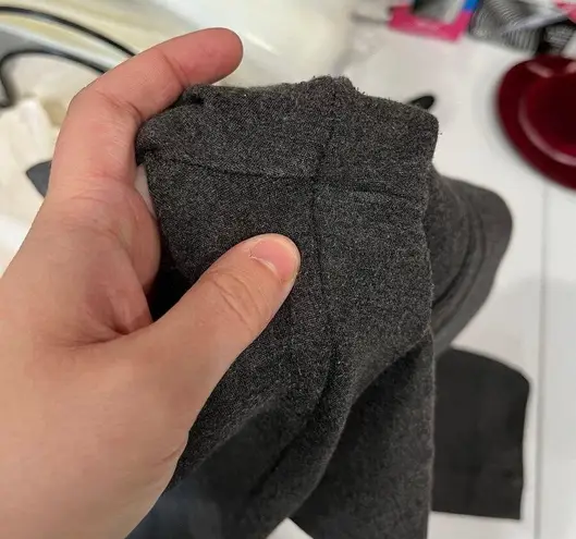 Seven7 Gray Pull On Cropped Leggings Stretch Waist Womens Size Large