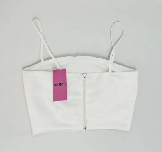 Miscreants London NWT White Silky Corset Top - 6