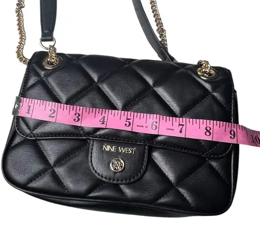 Nine West  Black Quilted Shoulder Bag
