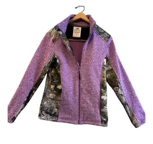 Mossy Oak Women's Sweater Fleece Knit
Jacket Break-Up Country Camo Purple