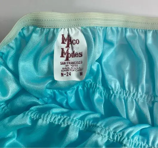 Vintage High Rise Ruffle Bloomers Medium Teal Blue 1970s