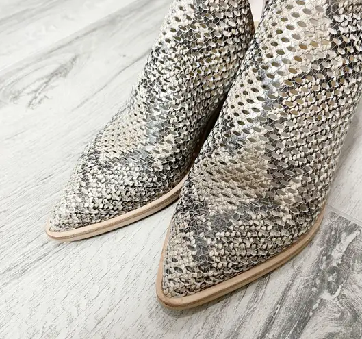 DV by Dolce Vit Sher Perforated Snakeskin Booties