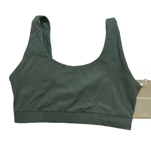 Everlane  The Tank Bra Dark Green XS New