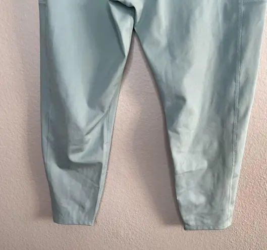 Girlfriend Collective Light Blue High-Waisted Side Pocket Active Leggings XXL