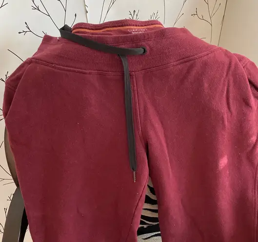 Calvin Klein Burgundy Jogger Pants  - Image 1