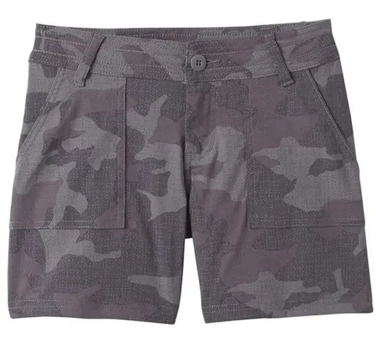prAna Women’s Sz 10 Olivia Shorts in Gravel Gray Camo