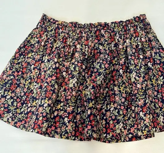 Jack Wills Vintage y2k Ditsy Floral Print Paperbag Waist Pleated Mini Skirt - 6
