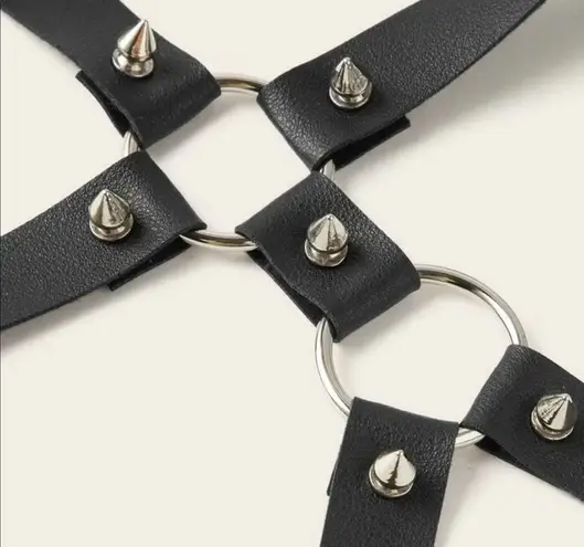 Harness Black Chocker Belt O Ring New