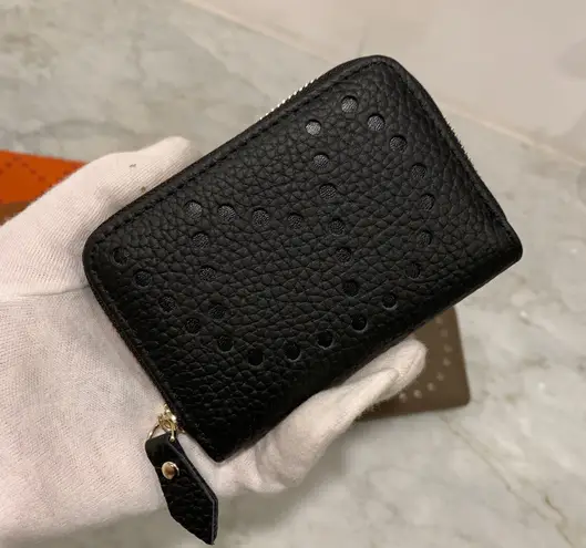 Real leather Card Case Black