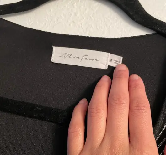 All in Favor shimmer dress