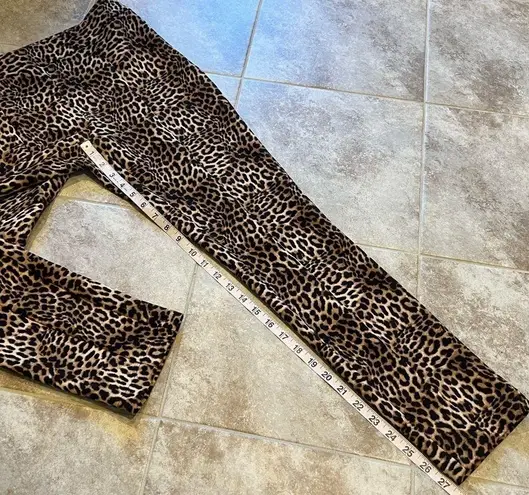 INC International Concepts High Rise Skinny Animal Print Ankle Pants Stretch 6