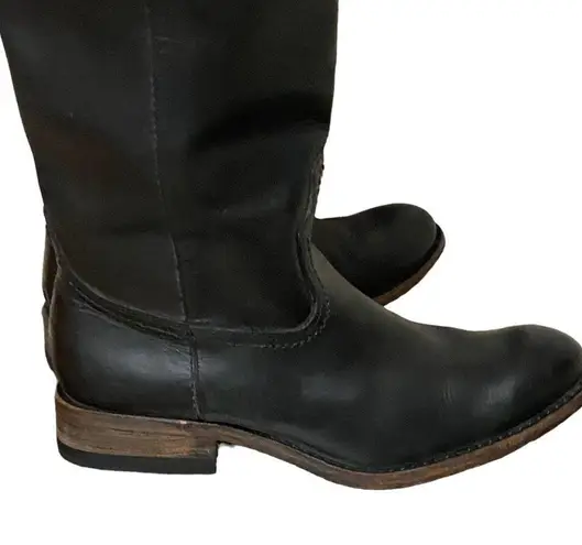 Lucchese Spirit by Black Leather Tall Riding Boots Size 5.5M