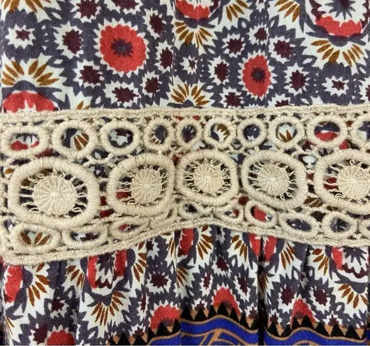 Kori America Mixed Print Boho Mini Dress Women’s Size Small