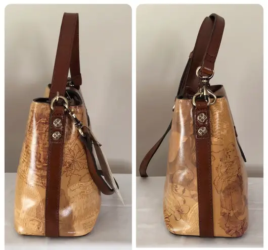 Patricia Nash Irving leather satchel bag