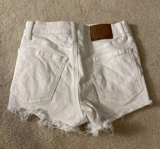 Aeropostale White Jean Shorts