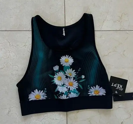 Ultracor  NWT $108 Daisy Bloom Altair Bra Top Thyme Sz Medium