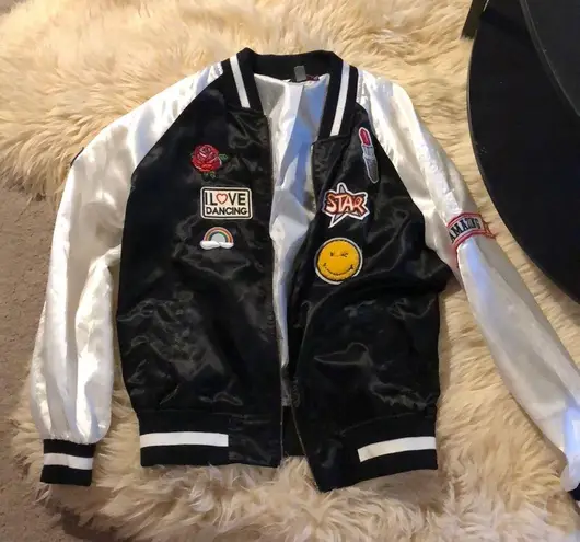 Bomber Jacket with Patches - Image 1