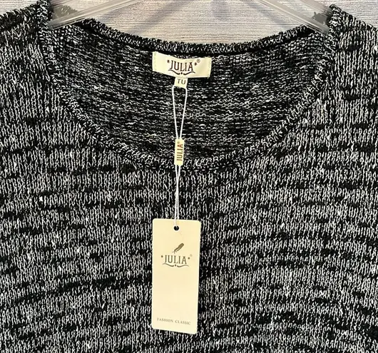 Julia One Size Pattern Shirt Sleeve Sweater