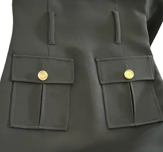 Roberto Cavalli NEW Cavalli Class by Classy LBD Interlock Crepe Dress sz 2 Black