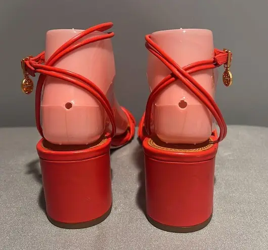 Tory Burch  Mini Benton Knot Strap Leather Sandal, BRIGHT‎ SAMBA . Size 8M