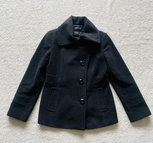 Nine West Dark Grey Wool Peacoat