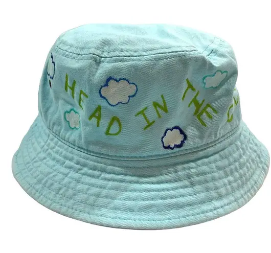 Head Hand Painted In The Clouds Blue Bucket Hat