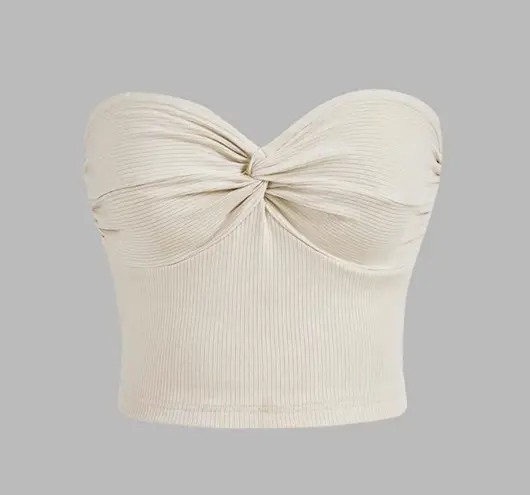 SheIn ୨୧ ･ﾟ✧  Twist Front Ribbed Knit Tube Top NWOT