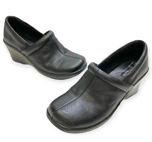 Born concept B.O.C.  Black Leather Lesa Clog