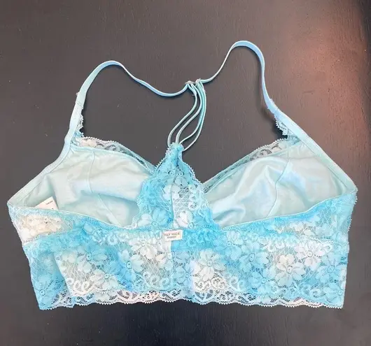 Gilly Hicks NWT  Hollister  Unlined wireless  Bralette Size L Light Blue Tie Dye