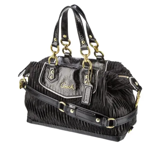 Coach Ashley black satchel carryall