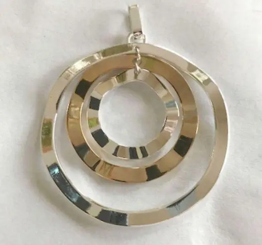 Handmade Jingle Circular Pendant 3 Layer Nickle Lead free