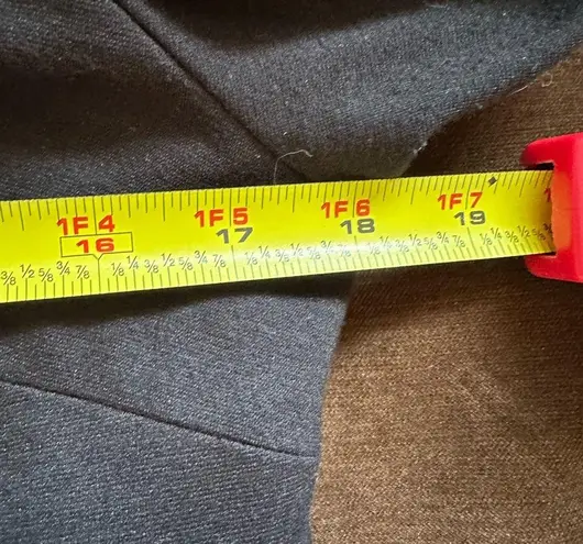 Randy Kemper Black Red A Line Dress Square Neck Long Sleeves Zip in Back SZ 10