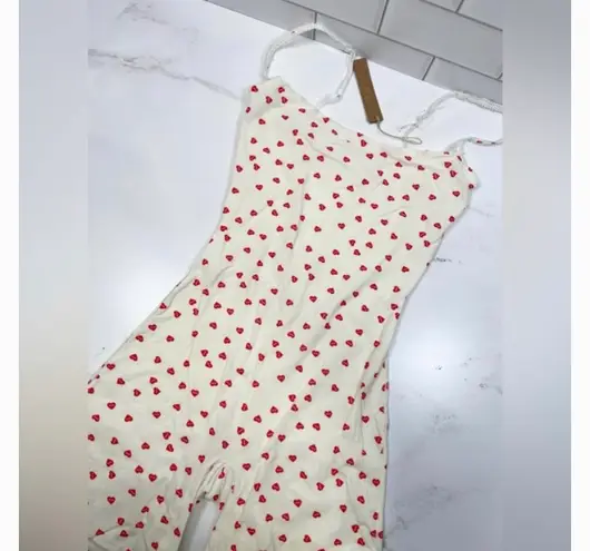 SKIMS Fits Everybody Heart Romper Onesie XS