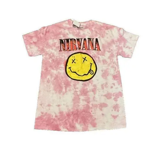 Nirvana Pink Tie Dye T Shirt Medium NEW