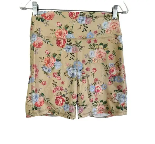 We Wore What  Biker
Shorts In Vintage Drapes size L NWT