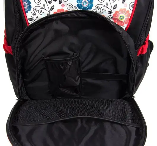 Thermos Foogo Black/Red Diaper Backpack Bag