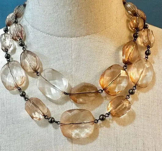 Ny Collection double stranded beaded necklae