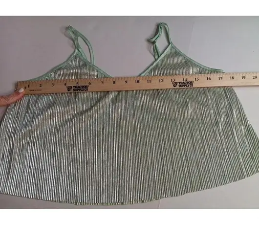 Victoria's Secret Silky Slinkie Textured Lingerie Blue Mint Green Adjustable... Size L