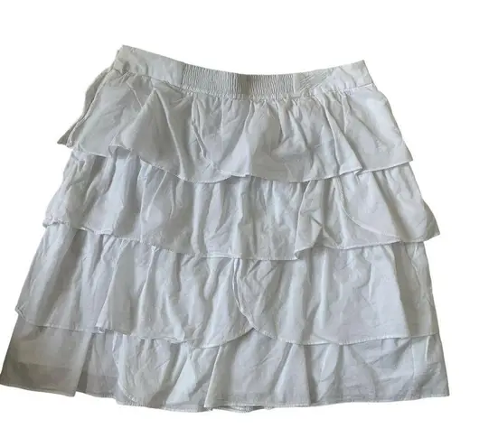 New York And Company White Layered Above the Knee Skirt Size M | 43-15
