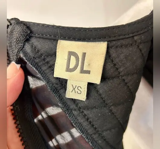 DL1961 Reese Lamb Leather Peplum Top Size XS