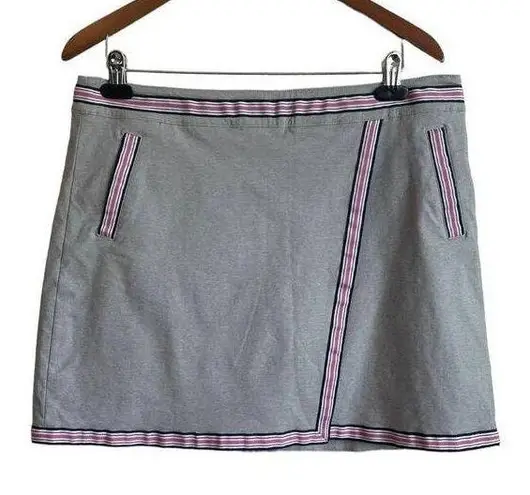 Lady Hagen  Women Skort Built In Shorts Size 14 Gray Side Zip Golf Tennis Sport