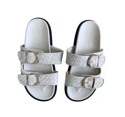 Billini Talon Woven Sandal in Cream Size 6