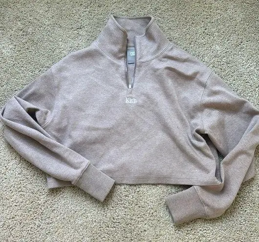 Kith  Rae Quarter Zip - Coffee Heather