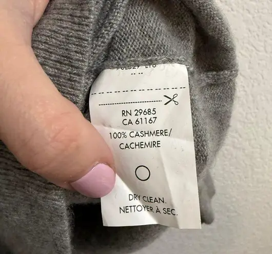 Pendleton 100% Cashmere Sweater – Light Gray – Size Medium