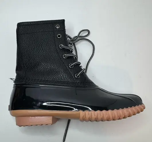 Sporto 'Dakota Peeble'Black Snow Boots Size 7M