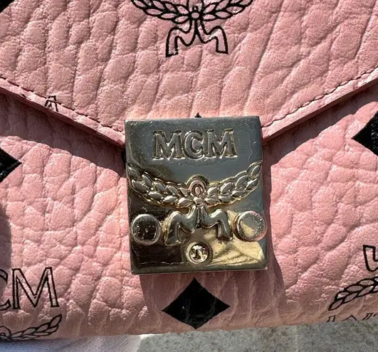 MCM Visetos Monogram Printed Tri-Fold Wallet