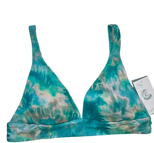 Johnny Was Calme Adjustable Bikini Top Marble Tie Dye