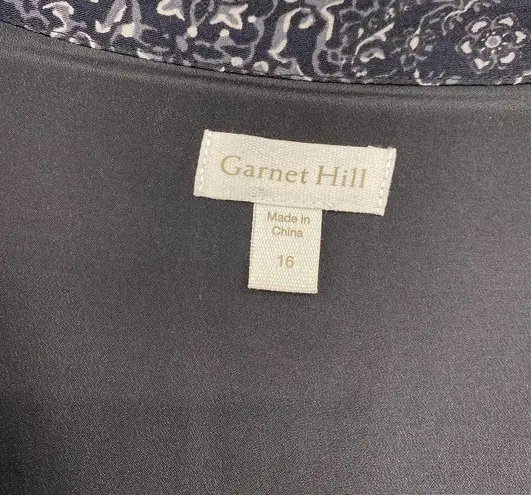 Garnet Hill Mini Dress Long Sleeve Multicolor Knee Length Women's Size 16